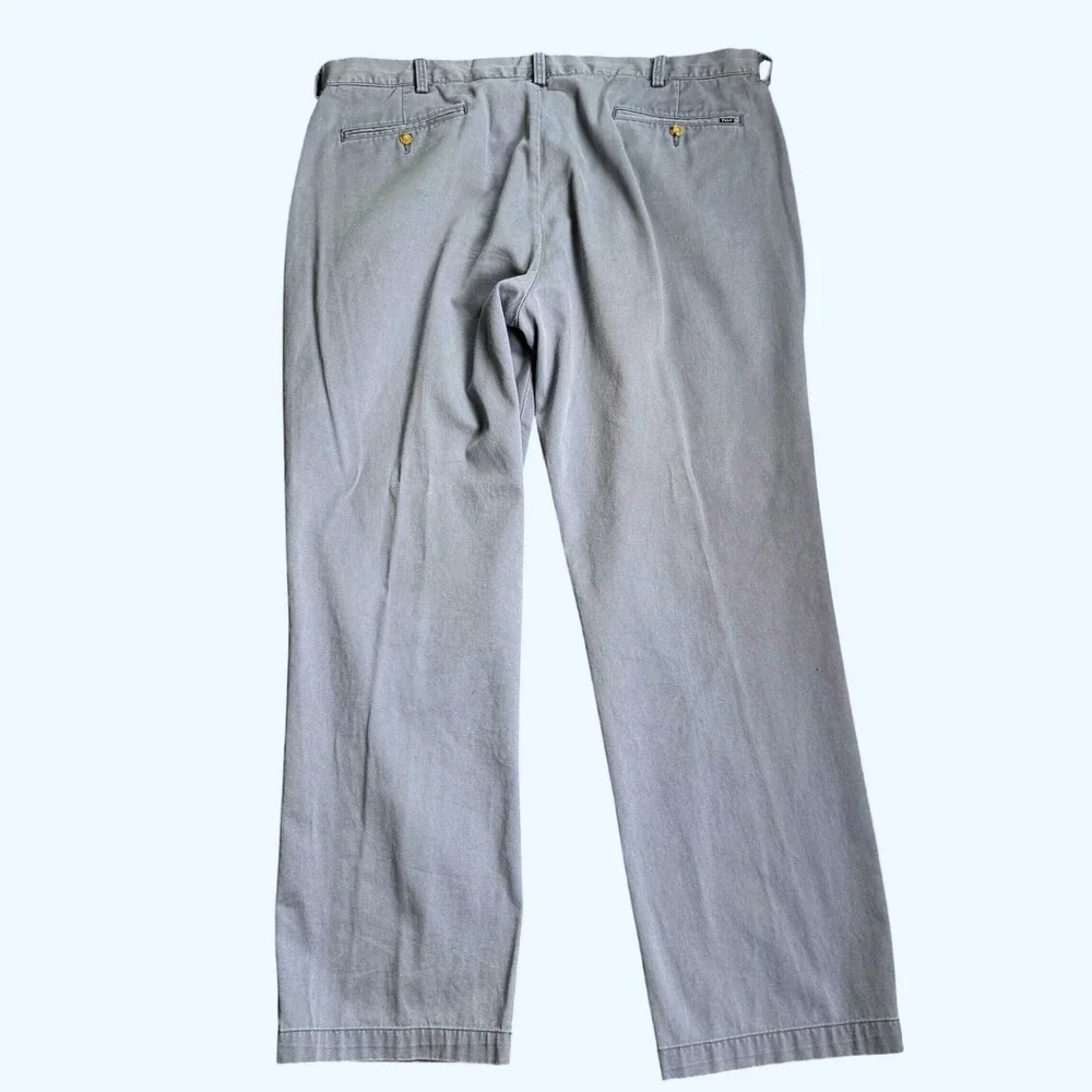 Polo Ralph Lauren Classic Fit Chino Pants 40/30 Blue Cotton Twill